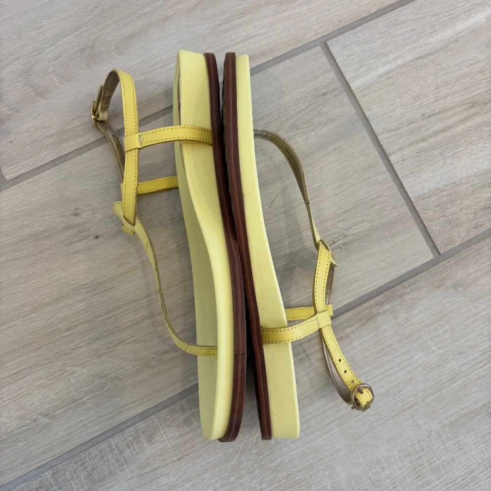 Sam Edelman Naomi Women's Thong Sandals Size 8.5, yellow, Vacation, Resort